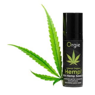 Żel stymulujący z olejem z nasion konopii HEMP! - INTENSE ORGASM 15ml ORGIE
