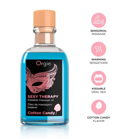 Zestaw do masażu wata cukrowa LIPS MASSAGE KIT COTTON CANDY 100ml ORGIE