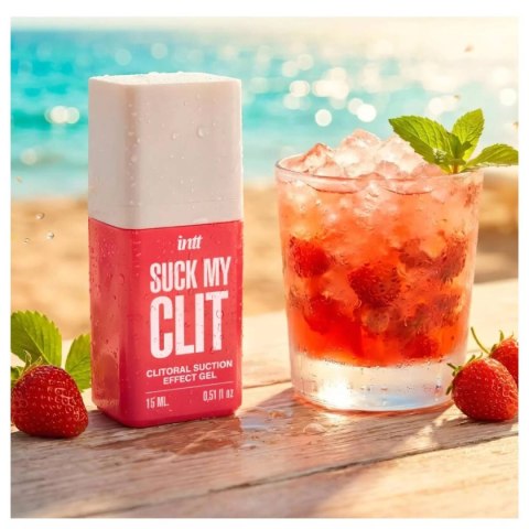 Żel stymulujący łechtaczkę Suck My Clit Wild Strawberry 15ml intt Intt