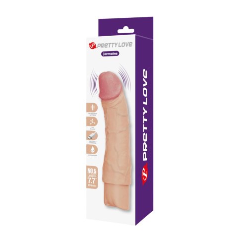 Pretty Love Jermaine - Realistic Vibrating Dildo 7.7"