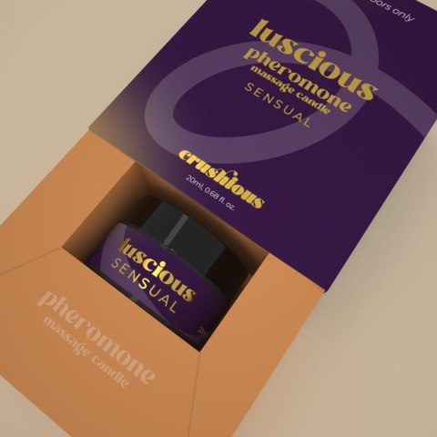 CRUSHIOUS LUSCIOUS MASSAGE CANDLE WITH PHEROMONES AND SENSUAL AROMA 20ML