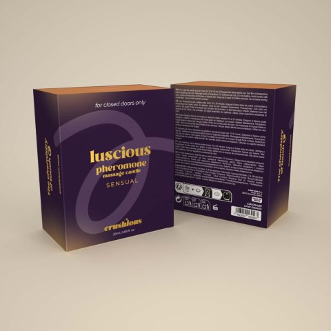 CRUSHIOUS LUSCIOUS MASSAGE CANDLE WITH PHEROMONES AND SENSUAL AROMA 20ML