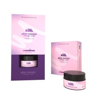 CRUSHIOUS SILK MASSAGE CANDLE WITH PHEROMONES AND VANILLA SCENT 20ML