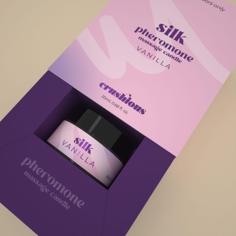 CRUSHIOUS SILK MASSAGE CANDLE WITH PHEROMONES AND VANILLA SCENT 20ML