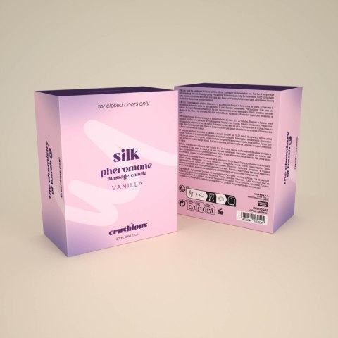 CRUSHIOUS SILK MASSAGE CANDLE WITH PHEROMONES AND VANILLA SCENT 20ML