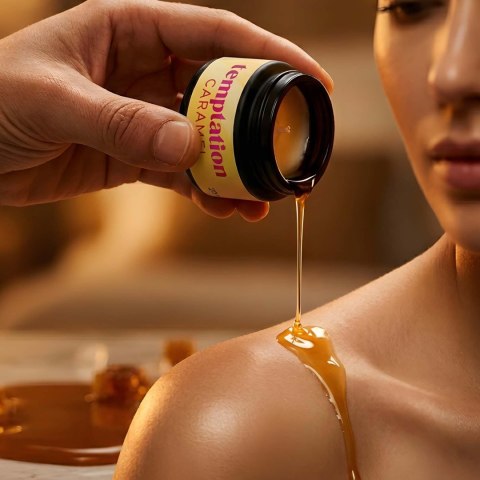 CRUSHIOUS TEMPTATION MASSAGE CANDLE WITH PHEROMONES AND TOFFEE CARAMEL AROMA 20ML