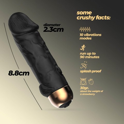 CRUSHIOUS WEENIE MINI BULLET VIBRATOR BLACK