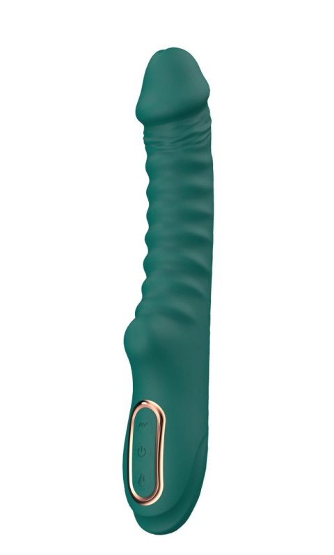 Enyalius Ribbed Silicone Vibrator Green
