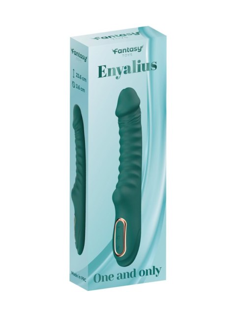 Enyalius Ribbed Silicone Vibrator Green