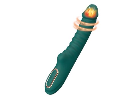 Enyalius Ribbed Silicone Vibrator Green