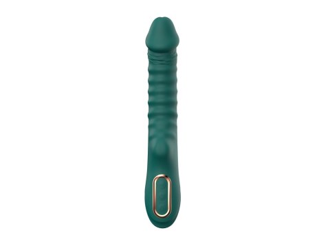 Enyalius Ribbed Silicone Vibrator Green