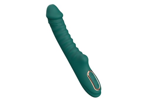 Enyalius Ribbed Silicone Vibrator Green