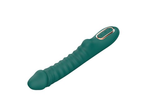 Enyalius Ribbed Silicone Vibrator Green