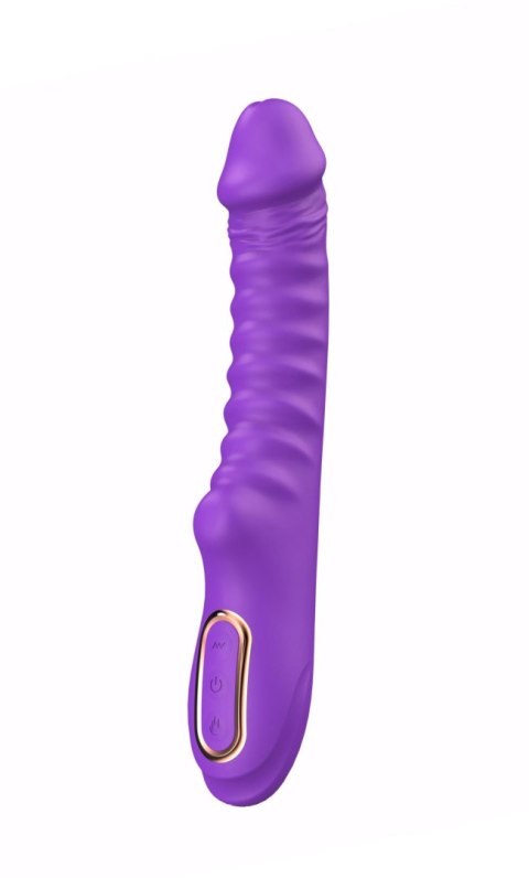 Enyalius Ribbed Silicone Vibrator Purple
