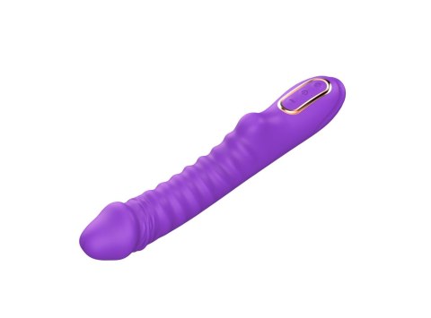 Enyalius Ribbed Silicone Vibrator Purple