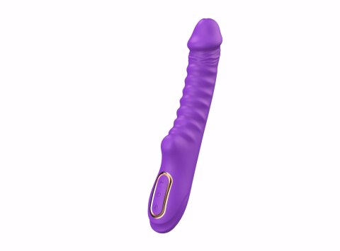 Enyalius Ribbed Silicone Vibrator Purple