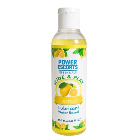 Power Escorts - DR09 - Lemon Water-Based Lubricant 200ml - Slide & Play Personal Lube