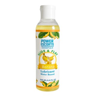 Power Escorts - DR10 - Banana Water-Based Lubricant 200ml - Slide & Play Personal Lube