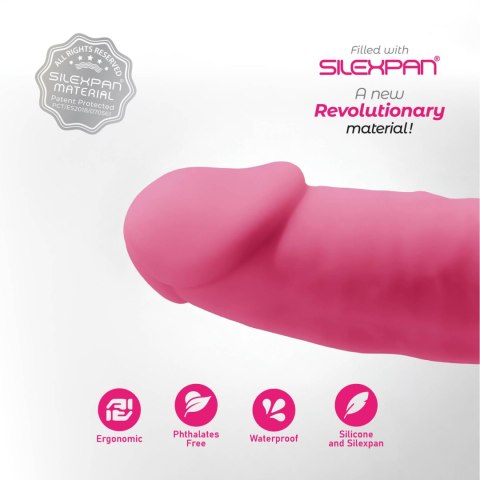 Dildo termiczne świecące w ciemności różowe 16cm Model 2 Silexd CNEX