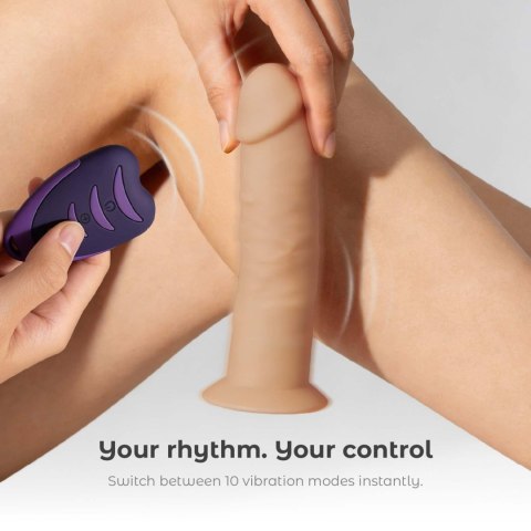 Dildo wibrujące beżowe 16cm Model 2 CNEX