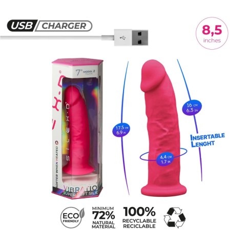 Dildo wibrujące różowe 16cm Model 2 CNEX
