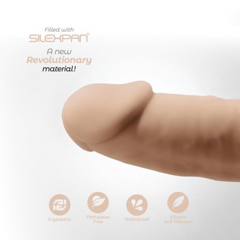 Dildo z przyssawką beżowe 19cm S.D Model 2