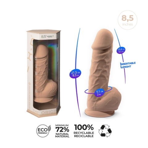 Dildo z przyssawką beżowe 20.5cm S.D Model 1