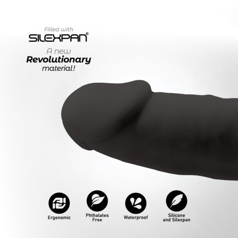 Dildo z przyssawką czarne 19cm S.D Model 2