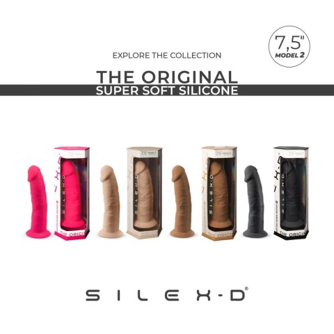 Dildo z przyssawką czarne 19cm S.D Model 2