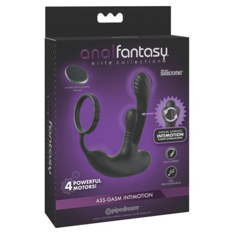 Masażer prostaty Ass-Gasm IntiMotion Black Anal Fantasy Elite Pipedream
