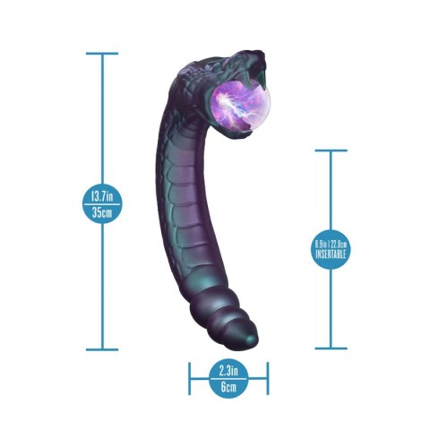 Wibrator Temptasia Rattle Snake Glowing Plasma Globe Blush Blush