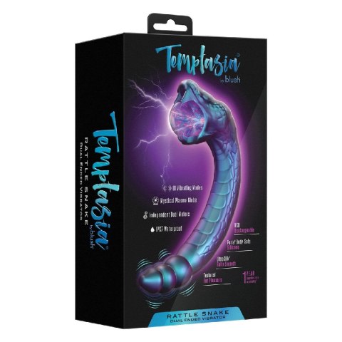 Wibrator Temptasia Rattle Snake Glowing Plasma Globe Blush Blush