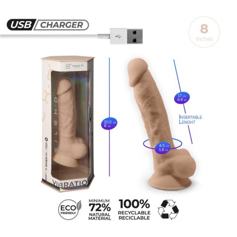 Wibrator realistyczny cielisty 17cm Model 1 Vibration + LRS CNEX