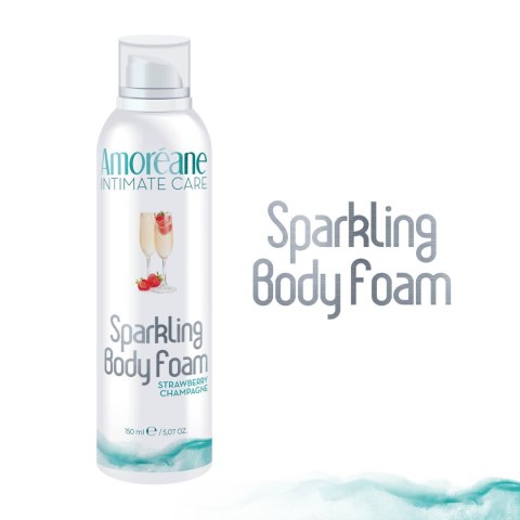 Pianka Do Masażu Truskawkowa Sparkling Body Foam Strawberry 150ml AMOREANE
