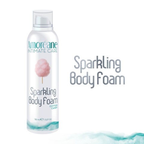 Pianka do ciała o smaku waty cukrowej Sparkling Body Foam Cotton Candy 150ml AMOREANE
