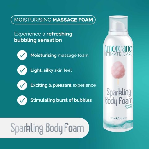 Pianka do ciała o smaku waty cukrowej Sparkling Body Foam Cotton Candy 150ml AMOREANE