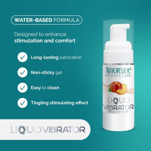 Wibrator w płynie brzoskwinia Liquid Vibrator Peach 30ml