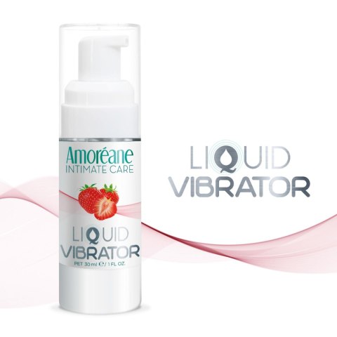 Wibrator w płynie truskawka AmoreaneMed Liquid Vibrator Strawberry 30ml