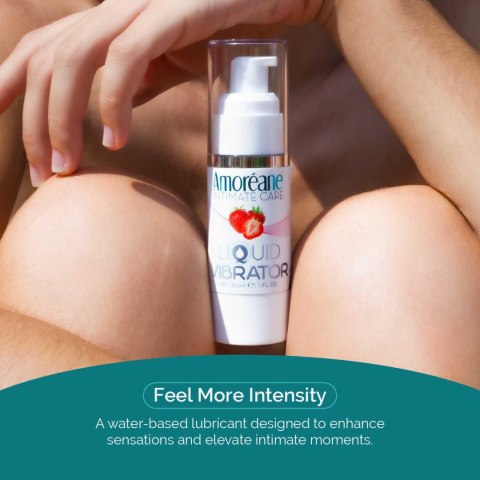 Wibrator w płynie truskawka AmoreaneMed Liquid Vibrator Strawberry 30ml