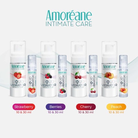 Wibrator w płynie truskawka AmoreaneMed Liquid Vibrator Strawberry 30ml