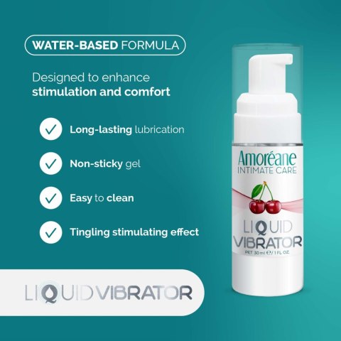 Wibrator w płynie wiśnia Liquid Vibrator Cherry 30ml