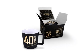 GOLDEN DAY - Zestaw kubek 350ml + kartka - 40