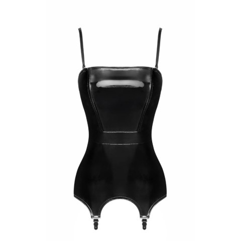 Gorset F381 Dominae Venom PVC corset-belt L Noir Handmade Noir Handmade