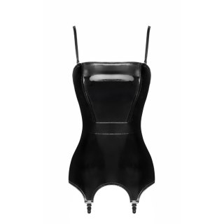 Gorset F381 Dominae Venom PVC corset-belt M Noir Handmade Noir Handmade