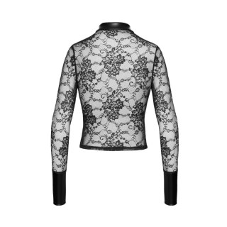 Koszula F377 Noirelle Lace Button-up Shirt M Noir Handmade Noir Handmade
