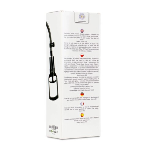 Pompka-Powerpump MASTER Vibrating - Black&Clear