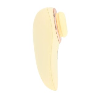 Aurie - AirTap Vibrator with Two Head Attachments - Yellow