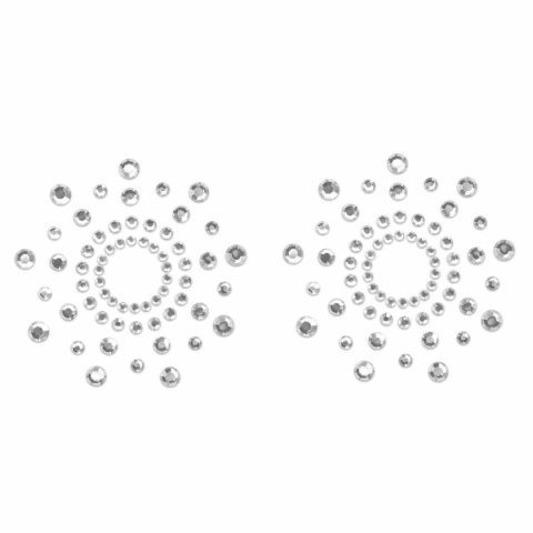 Biżuteryjne naklejki na sutki Mimi Silver Nipple Cover Bijoux Indiscrets Bijoux Indiscrets