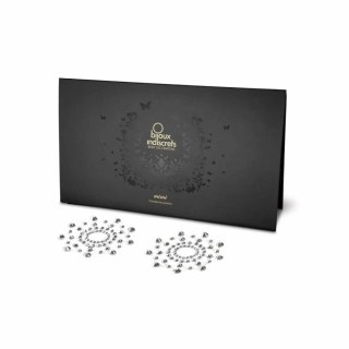 Biżuteryjne naklejki na sutki Mimi Silver Nipple Cover Bijoux Indiscrets Bijoux Indiscrets