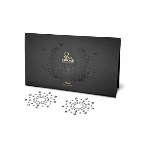 Biżuteryjne naklejki na sutki Mimi Silver Nipple Cover Bijoux Indiscrets Bijoux Indiscrets